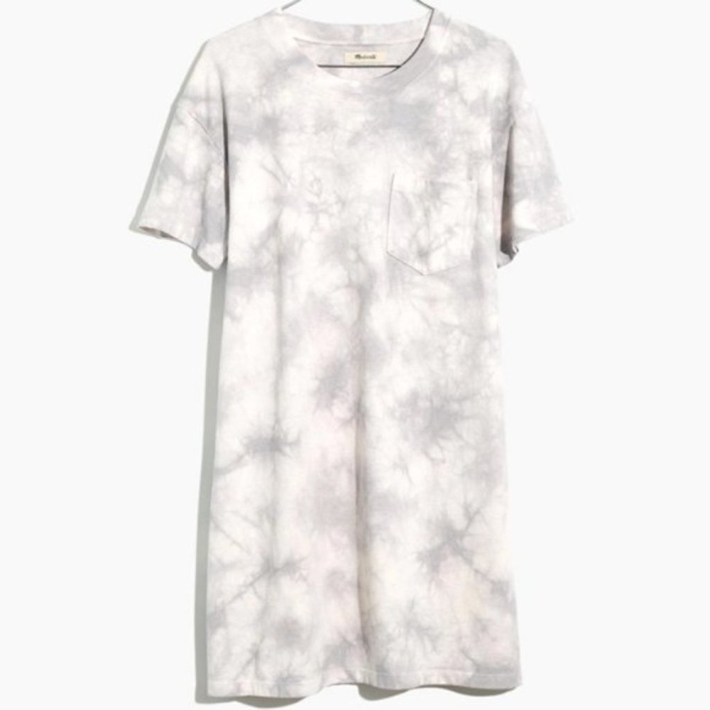 Madewell Tie Dye Dress in Steam M